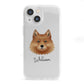 Finnish Spitz Personalised iPhone 13 Mini Clear Bumper Case