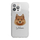 Finnish Spitz Personalised iPhone 13 Pro Max TPU Impact Case with White Edges