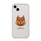 Finnish Spitz Personalised iPhone 14 Plus Clear Tough Case Starlight