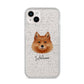 Finnish Spitz Personalised iPhone 14 Plus Glitter Tough Case Starlight