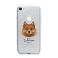 Finnish Spitz Personalised iPhone 7 Bumper Case on Silver iPhone