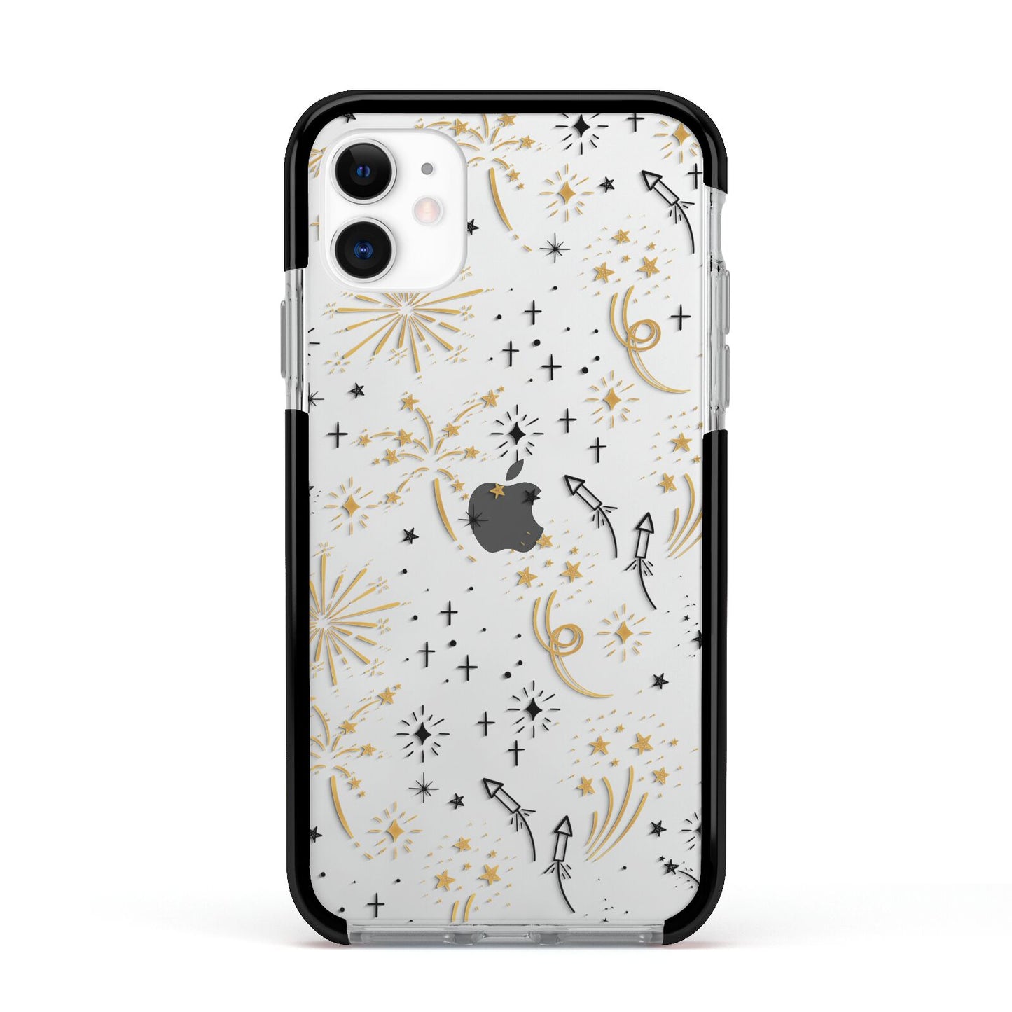 Firework Apple iPhone 11 in White with Black Impact Case