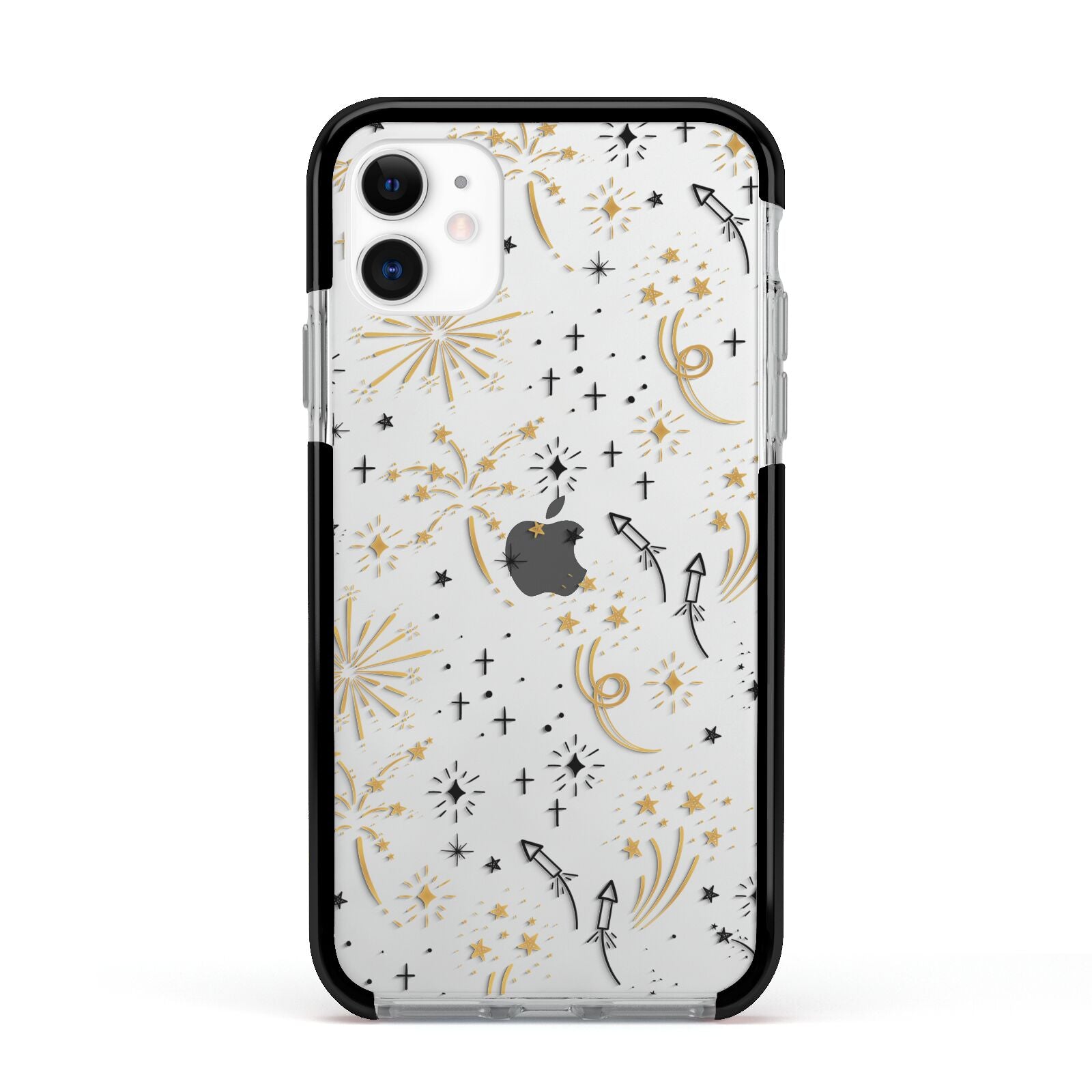 Firework Apple iPhone 11 in White with Black Impact Case