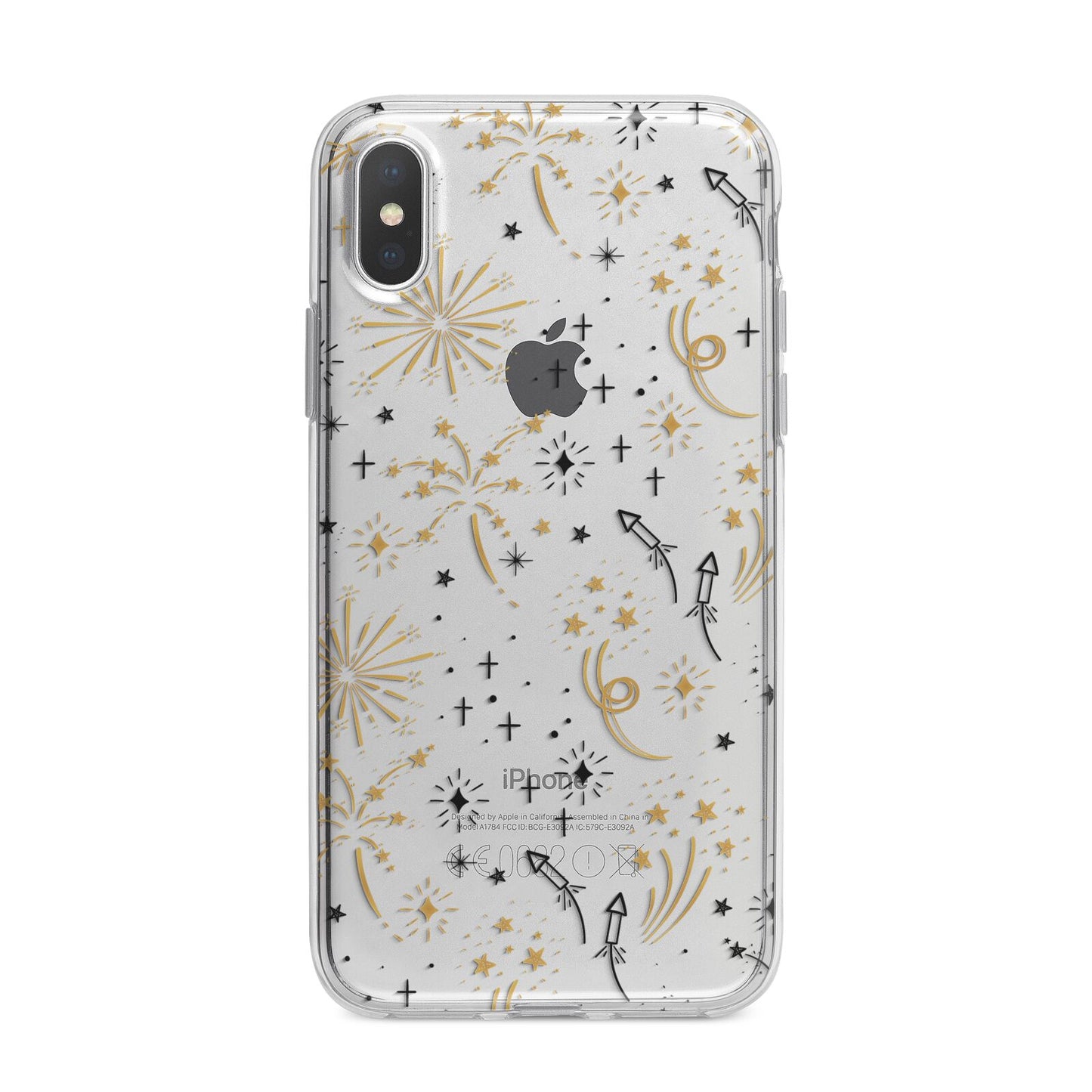 Firework iPhone X Bumper Case on Silver iPhone Alternative Image 1