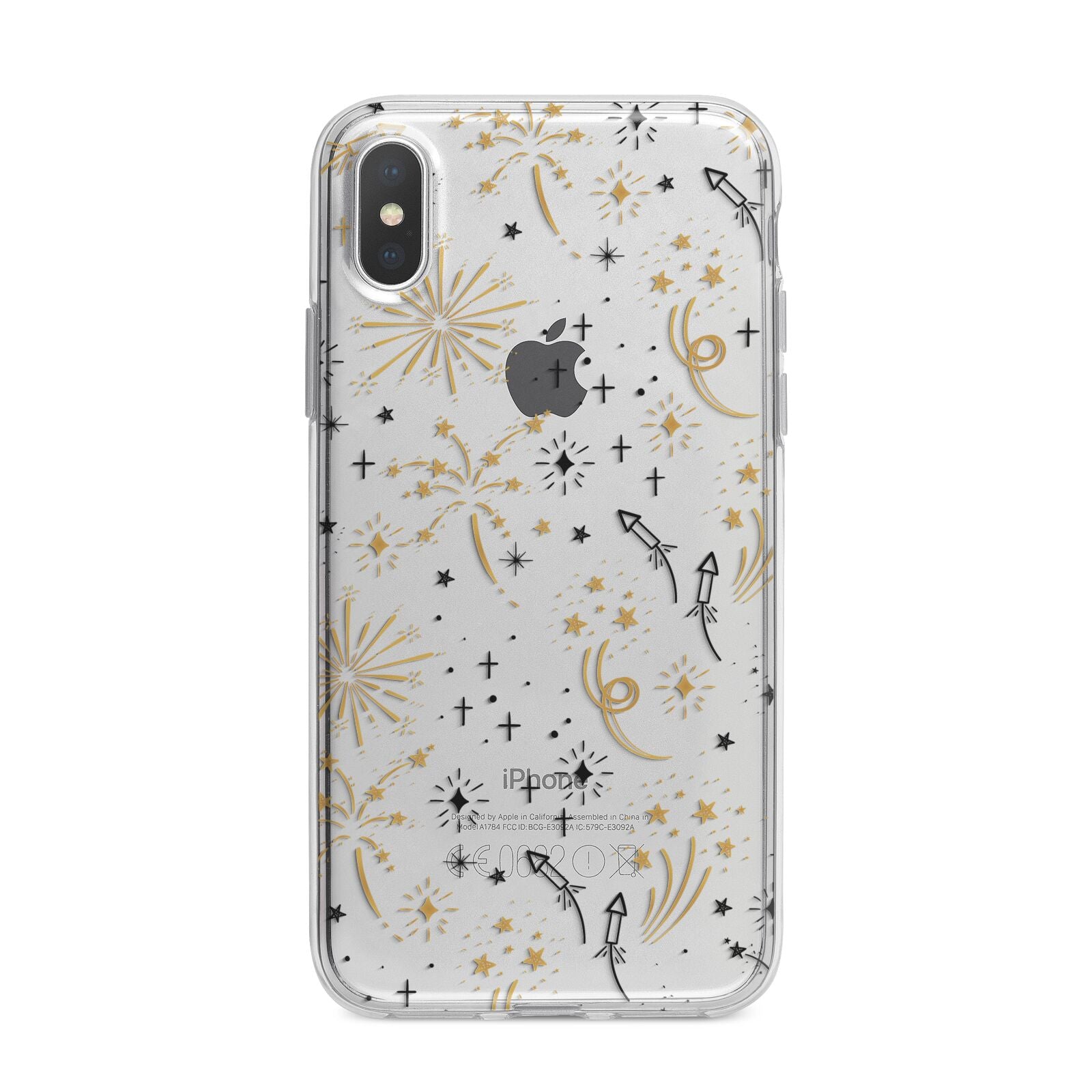 Firework iPhone X Bumper Case on Silver iPhone Alternative Image 1