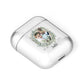 First Christmas Married Photo AirPods Case Laid Flat