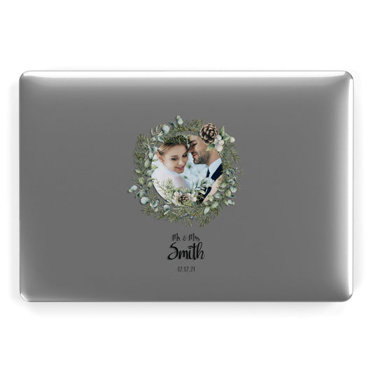 First Christmas Married Photo Apple MacBook Case