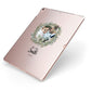 First Christmas Married Photo Apple iPad Case on Rose Gold iPad Side View