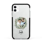 First Christmas Married Photo Apple iPhone 11 in White with Black Impact Case