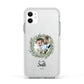 First Christmas Married Photo Apple iPhone 11 in White with White Impact Case