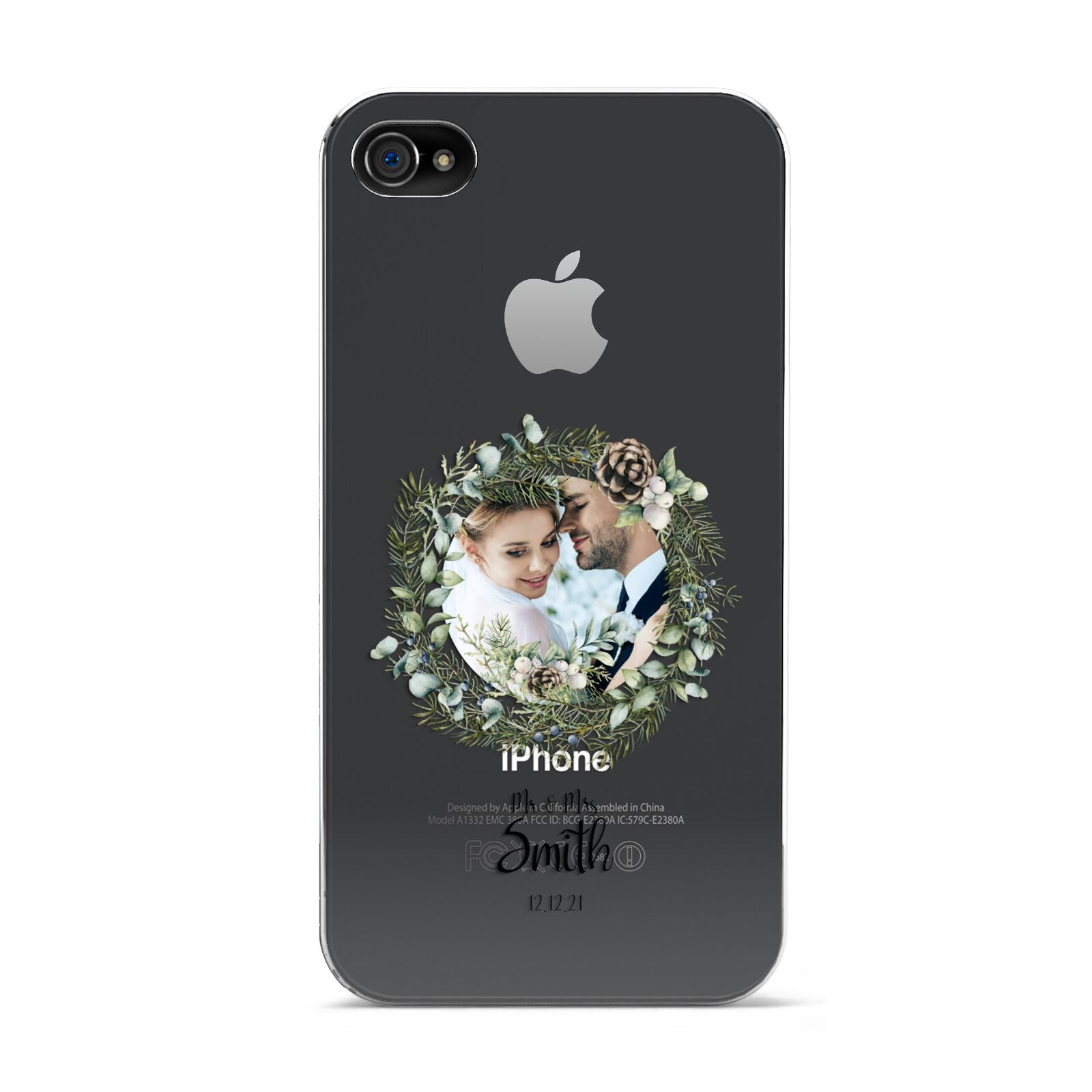 First Christmas Married Photo Apple iPhone 4s Case