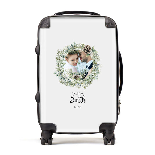 First Christmas Married Photo Suitcase