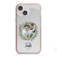 First Christmas Married Photo iPhone 13 Mini TPU Impact Case with Pink Edges