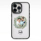 First Christmas Married Photo iPhone 13 Pro Black Impact Case on Silver phone
