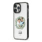 First Christmas Married Photo iPhone 13 Pro Max Black Impact Case Side Angle on Silver phone