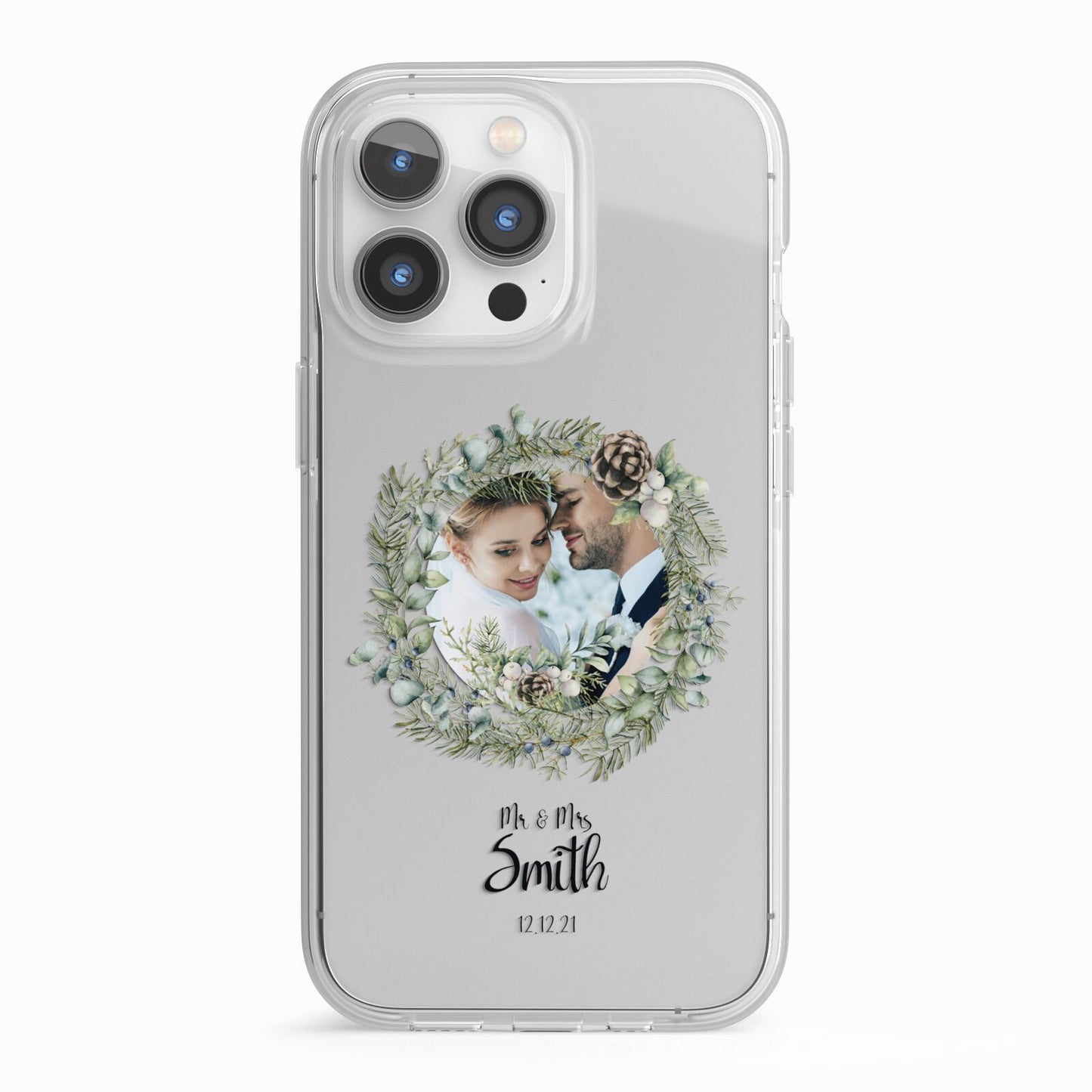 First Christmas Married Photo iPhone 13 Pro TPU Impact Case with White Edges