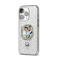 First Christmas Married Photo iPhone 14 Pro Glitter Tough Case Silver Angled Image