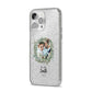 First Christmas Married Photo iPhone 14 Pro Max Glitter Tough Case Silver Angled Image