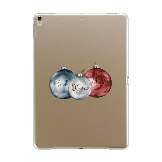 First Christmas Personalised Apple iPad Gold Case