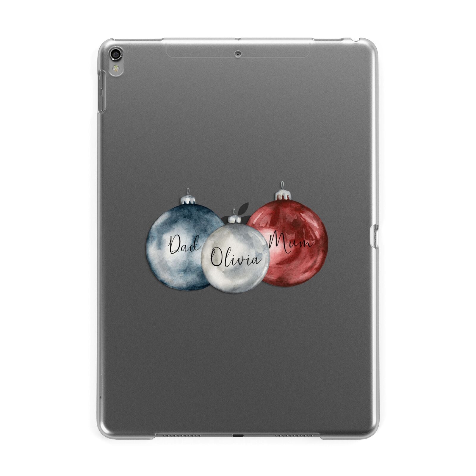 First Christmas Personalised Apple iPad Grey Case