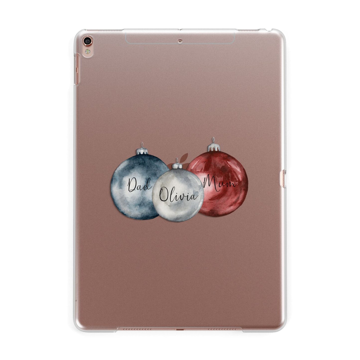 First Christmas Personalised Apple iPad Rose Gold Case