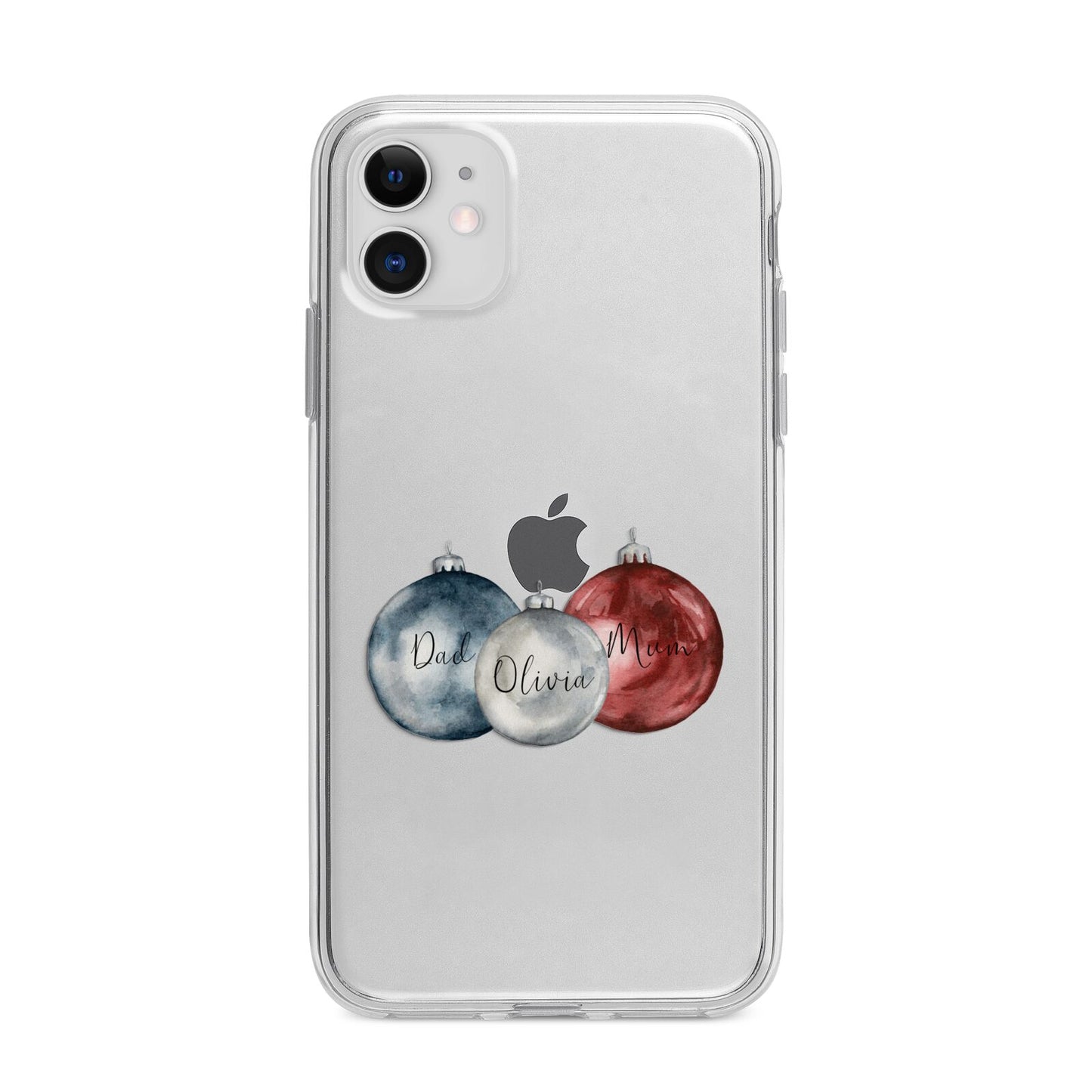 First Christmas Personalised Apple iPhone 11 in White with Bumper Case
