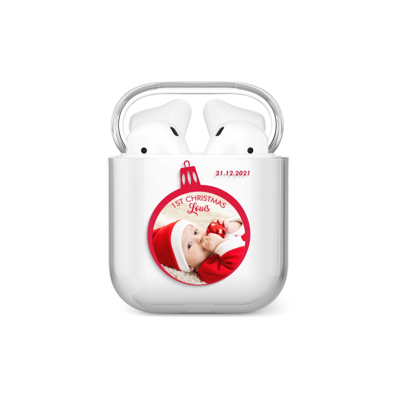 First Christmas Personalised Photo AirPods Case