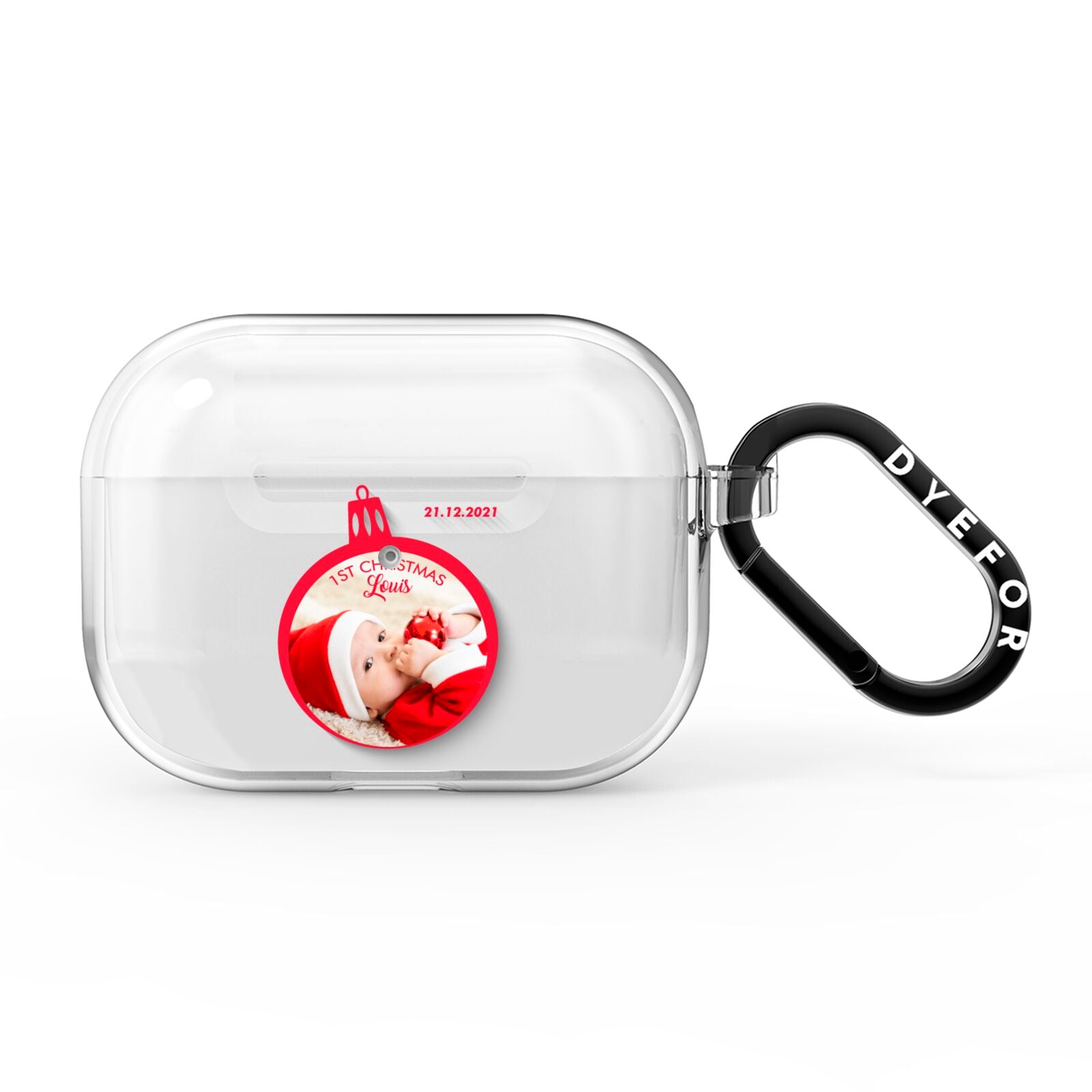 First Christmas Personalised Photo AirPods Pro Clear Case
