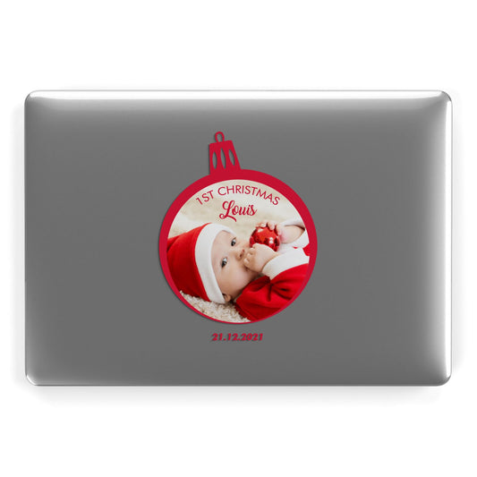 First Christmas Personalised Photo Apple MacBook Case