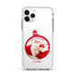 First Christmas Personalised Photo Apple iPhone 11 Pro in Silver with White Impact Case