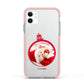 First Christmas Personalised Photo Apple iPhone 11 in White with Pink Impact Case