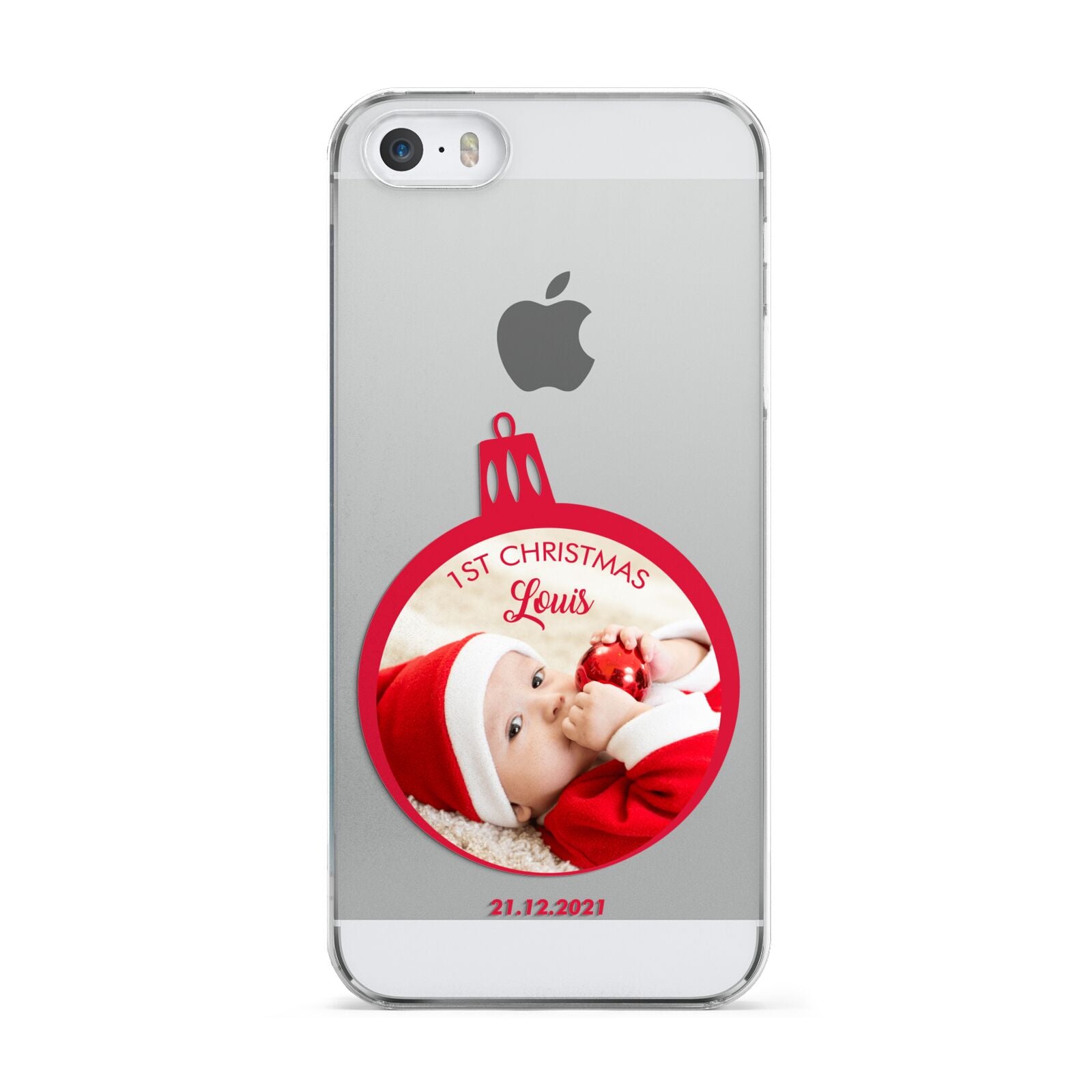 First Christmas Personalised Photo Apple iPhone 5 Case