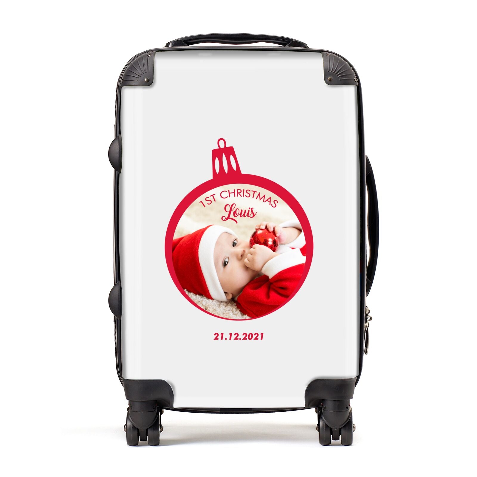 First Christmas Personalised Photo Suitcase