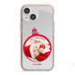 First Christmas Personalised Photo iPhone 13 Mini TPU Impact Case with Pink Edges