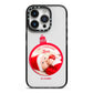 First Christmas Personalised Photo iPhone 14 Pro Black Impact Case on Silver phone
