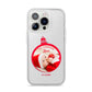 First Christmas Personalised Photo iPhone 14 Pro Clear Tough Case Silver