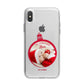 First Christmas Personalised Photo iPhone X Bumper Case on Silver iPhone Alternative Image 1
