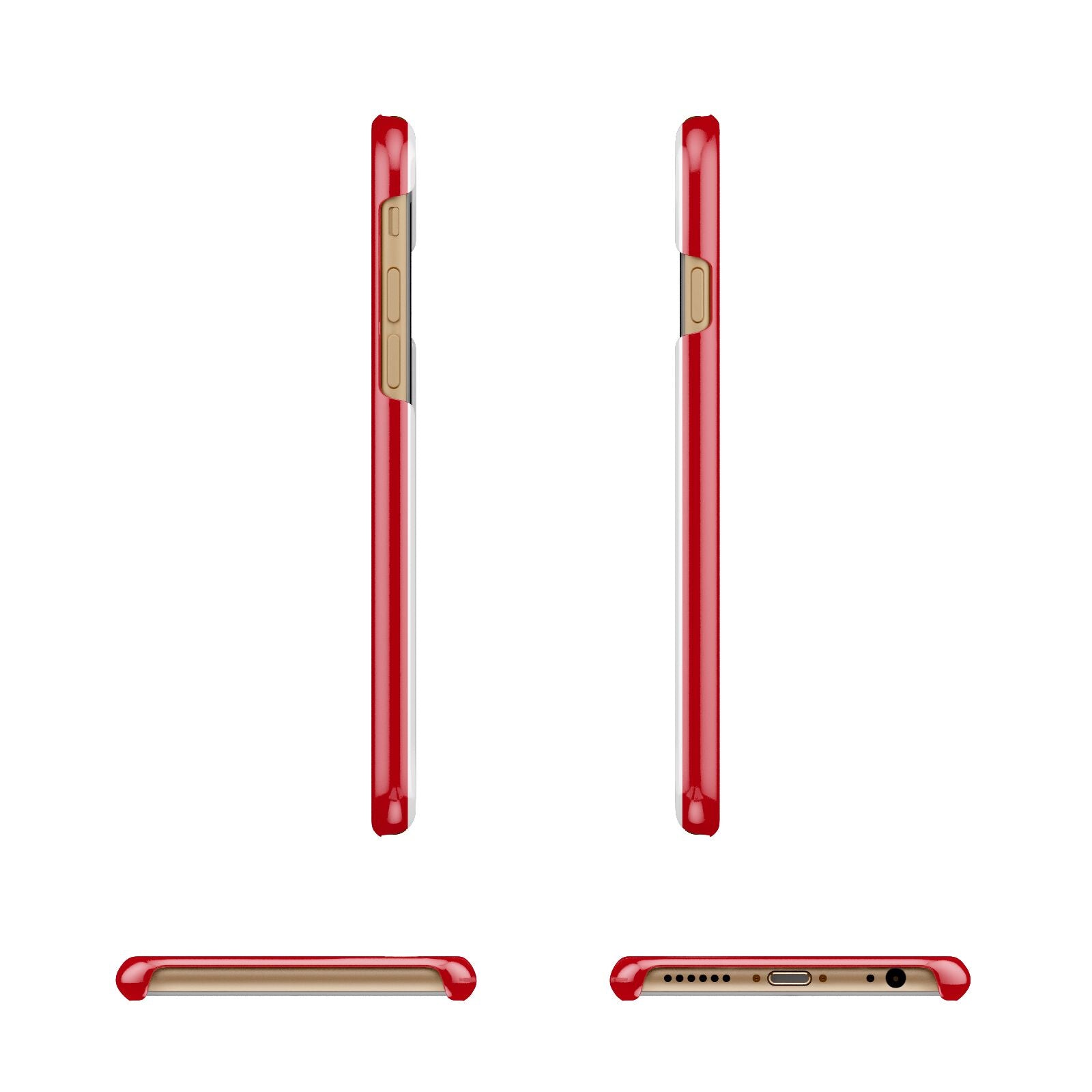 First Class Apple iPhone 6 3D Wrap Snap Case Angled Images