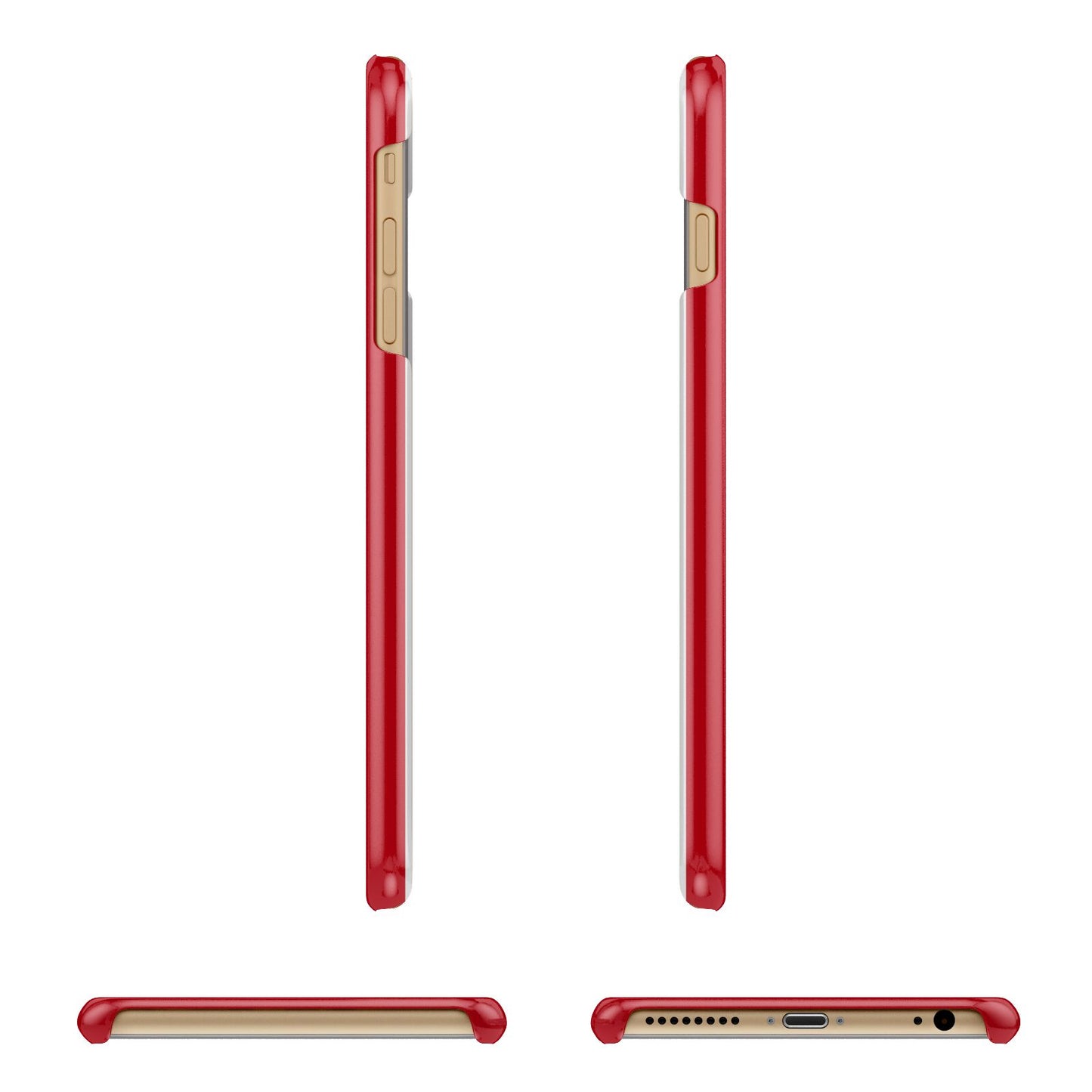 First Class Apple iPhone 6 Plus 3D Wrap Snap Case Angled Images