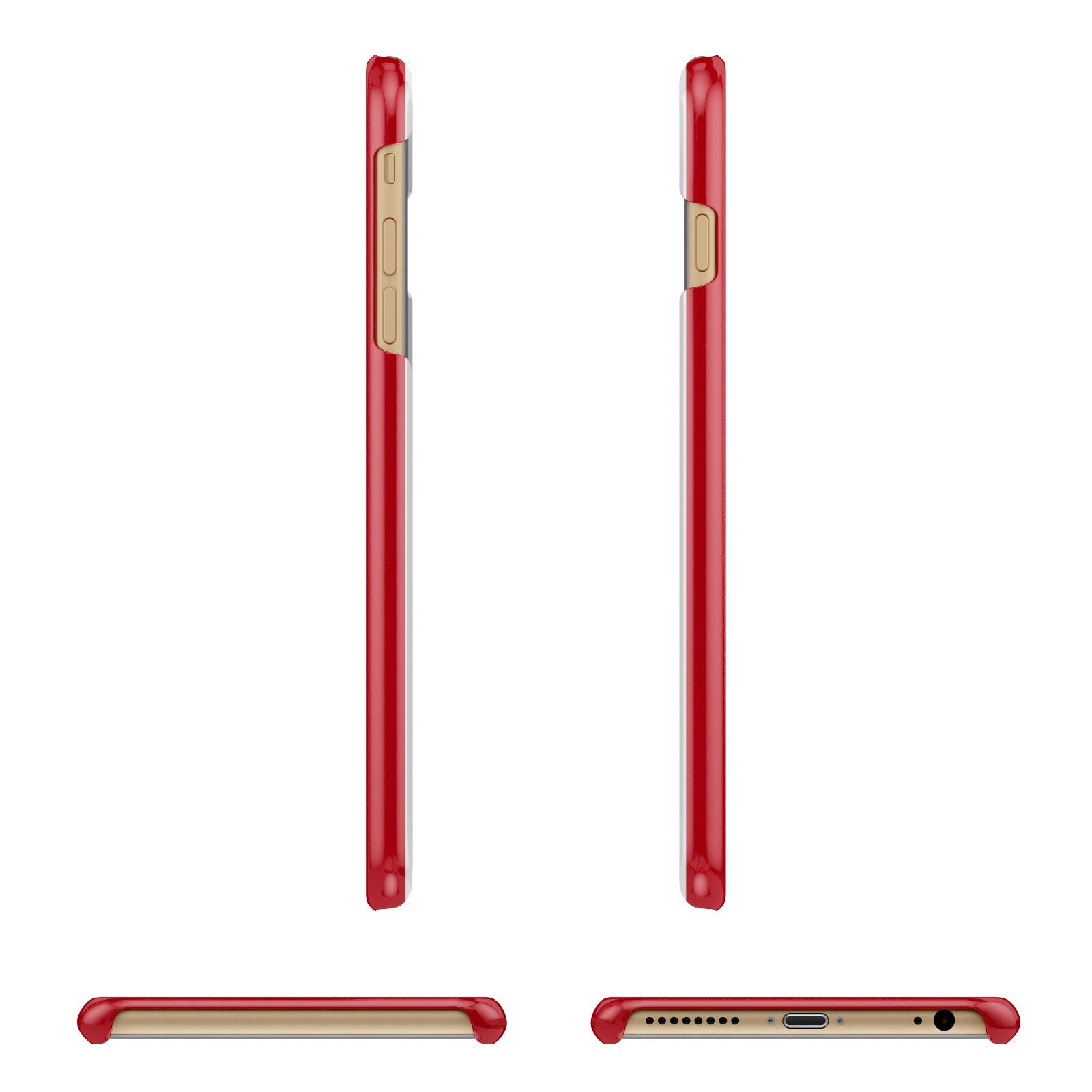 First Class Apple iPhone 6 Plus 3D Wrap Snap Case Angled Images