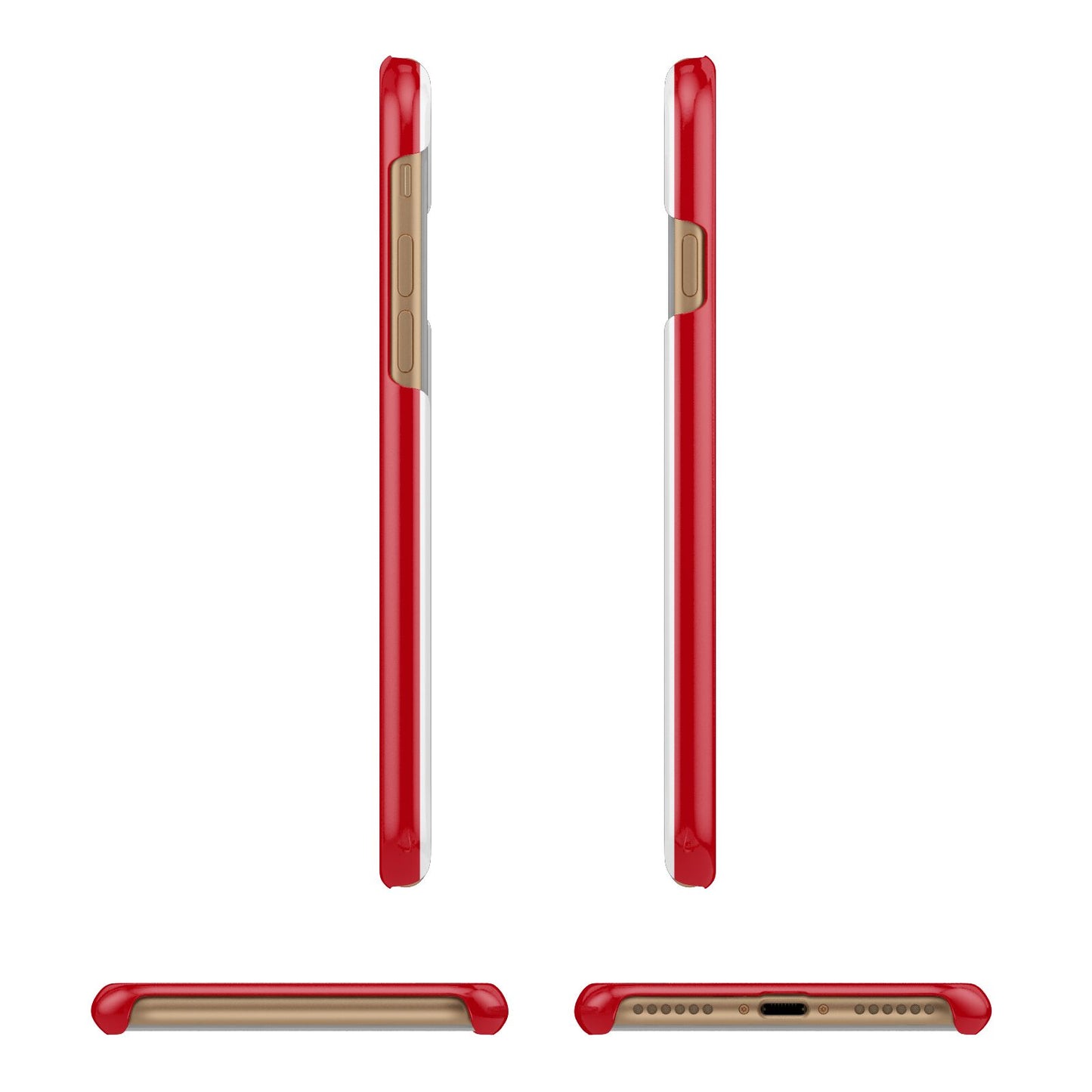 First Class Apple iPhone 7 8 3D Wrap Snap Case Angled Images