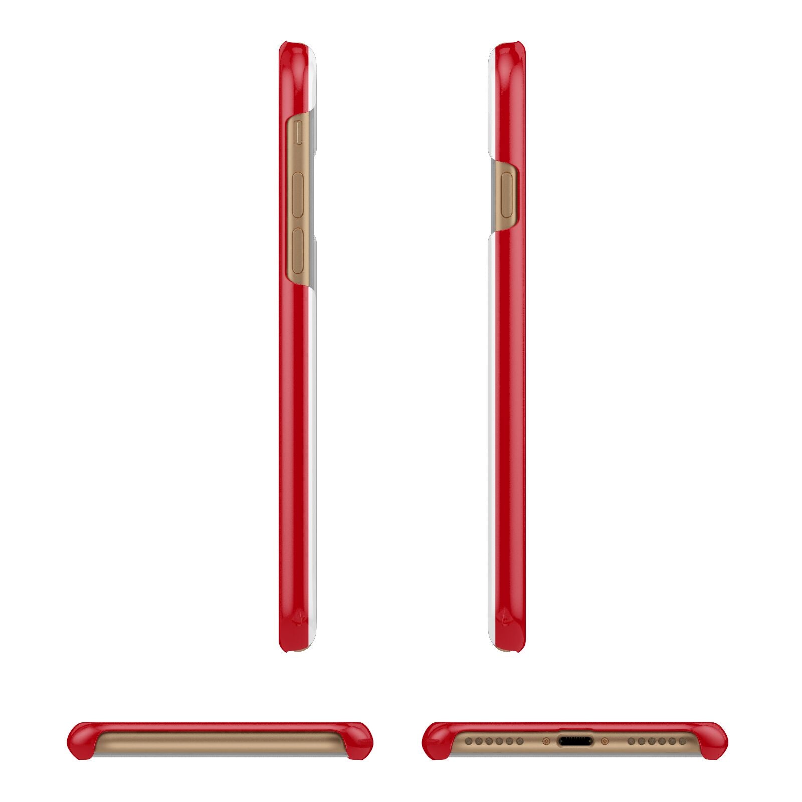 First Class Apple iPhone 7 8 3D Wrap Snap Case Angled Images