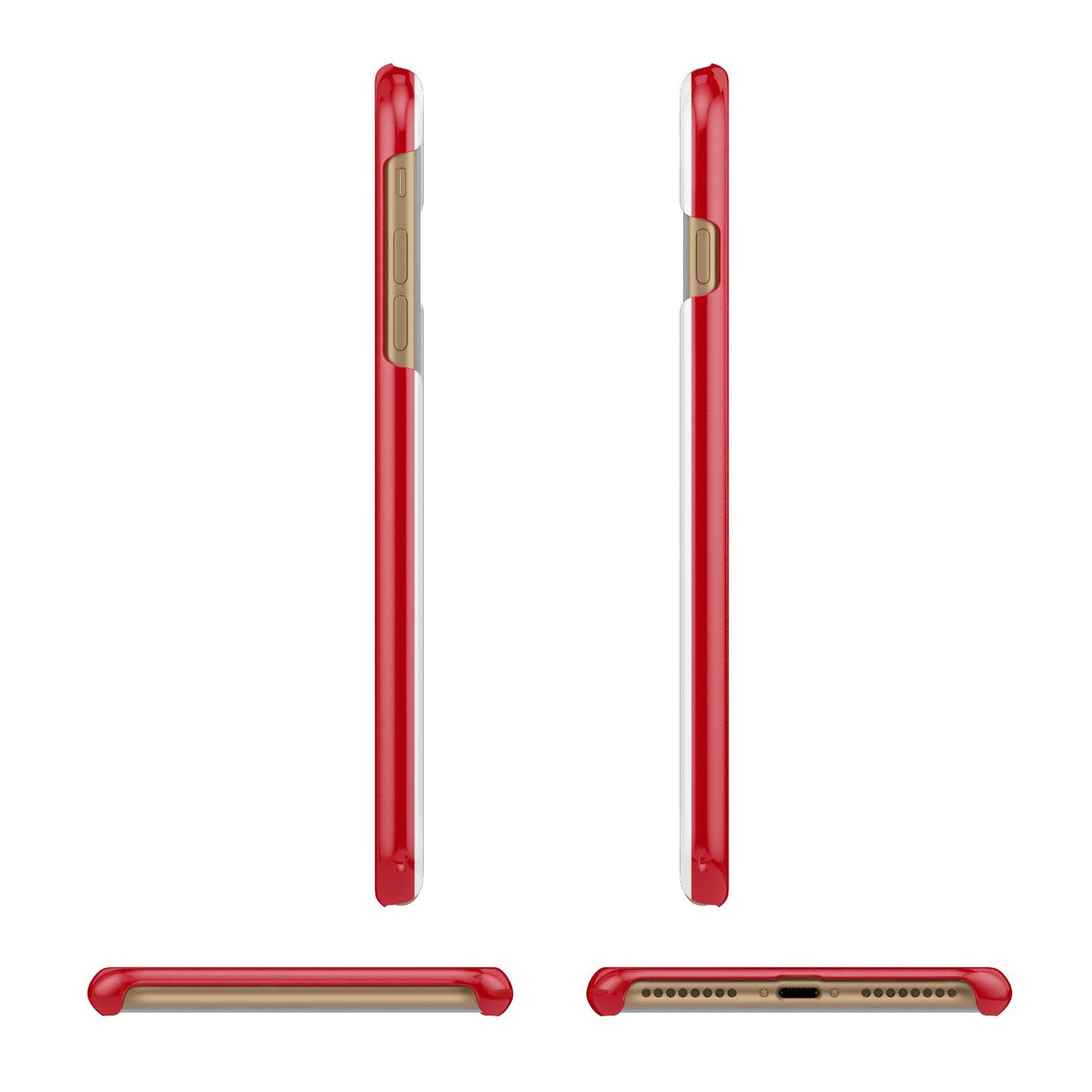 First Class Apple iPhone 7 Plus 3D Wrap Snap Case Angled Images