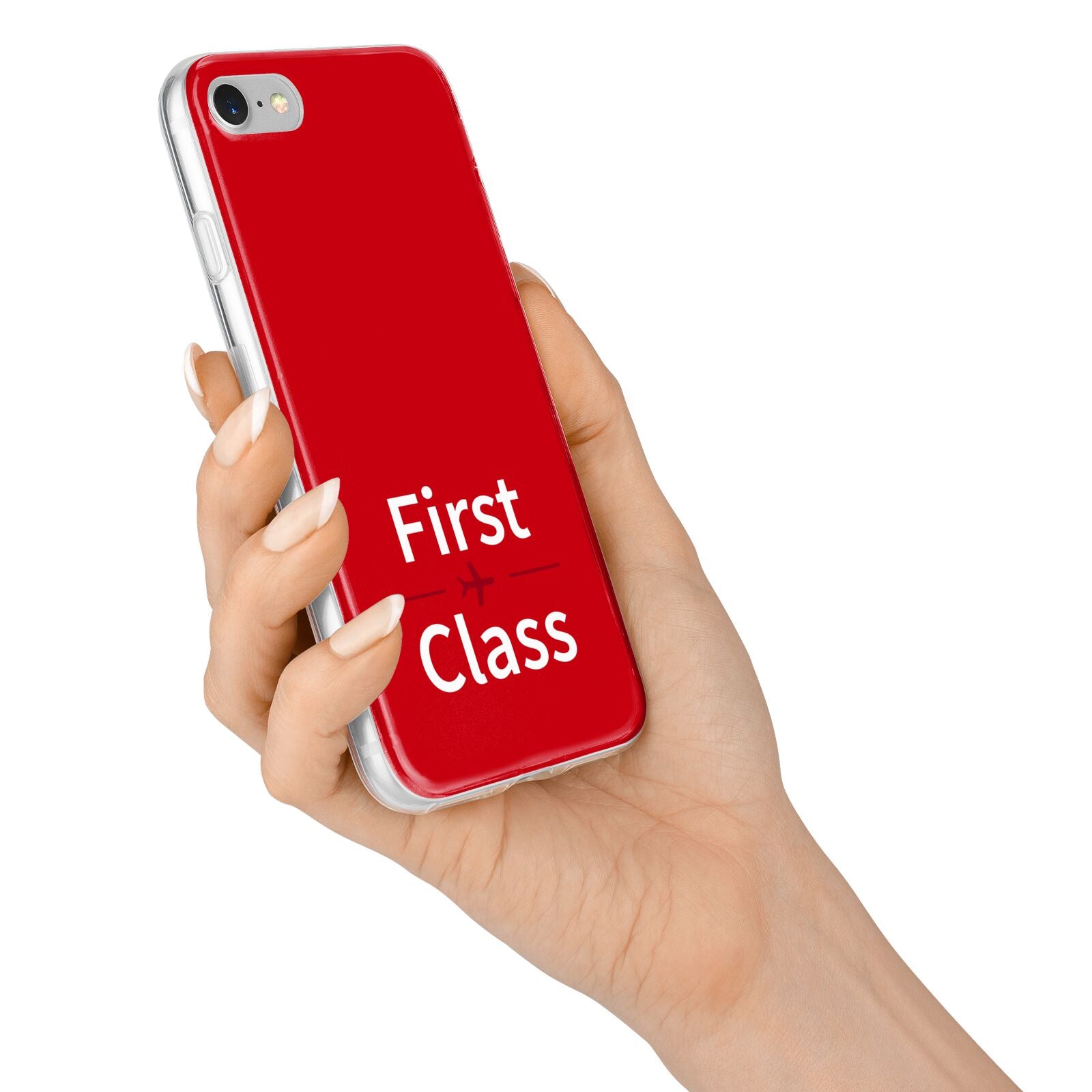 First Class iPhone 7 Bumper Case on Silver iPhone Alternative Image