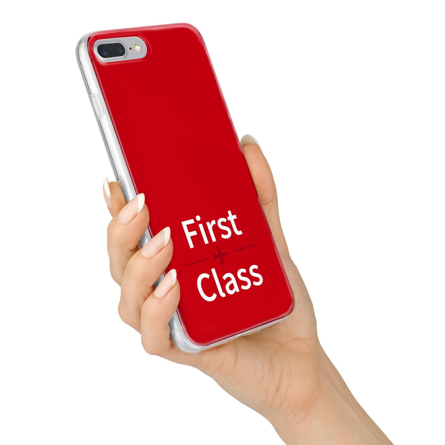 First Class iPhone 7 Plus Bumper Case on Silver iPhone Alternative Image