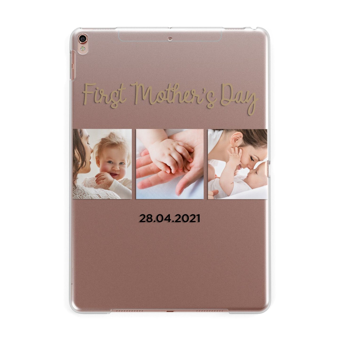 First Mothers Day Photo Apple iPad Rose Gold Case