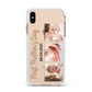 First Mothers Day Photo Apple iPhone Xs Max Impact Case White Edge on Gold Phone
