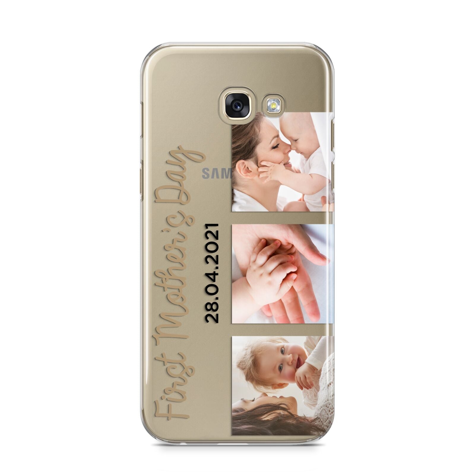 First Mothers Day Photo Samsung Galaxy A5 2017 Case on gold phone