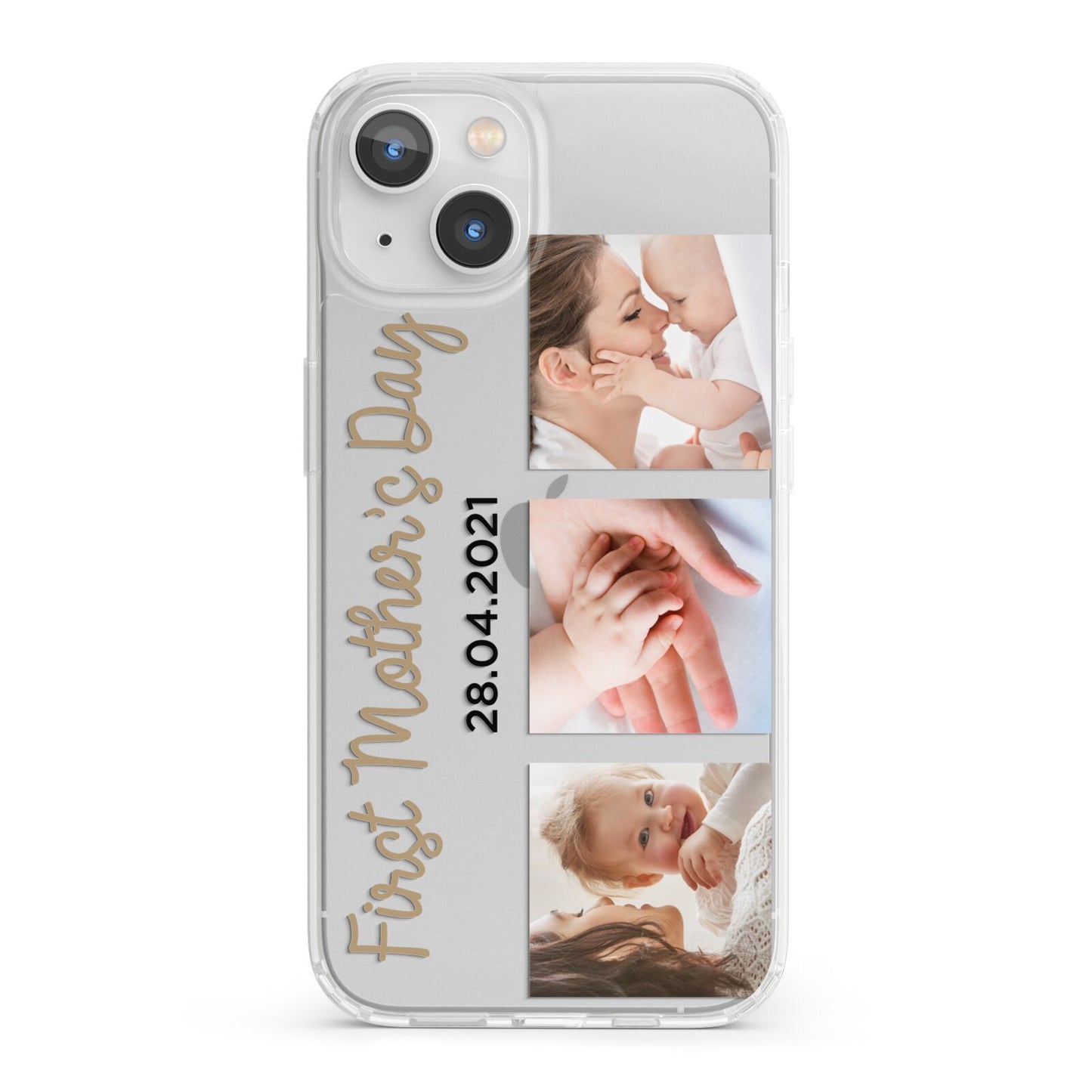 First Mothers Day Photo iPhone 13 Clear Bumper Case