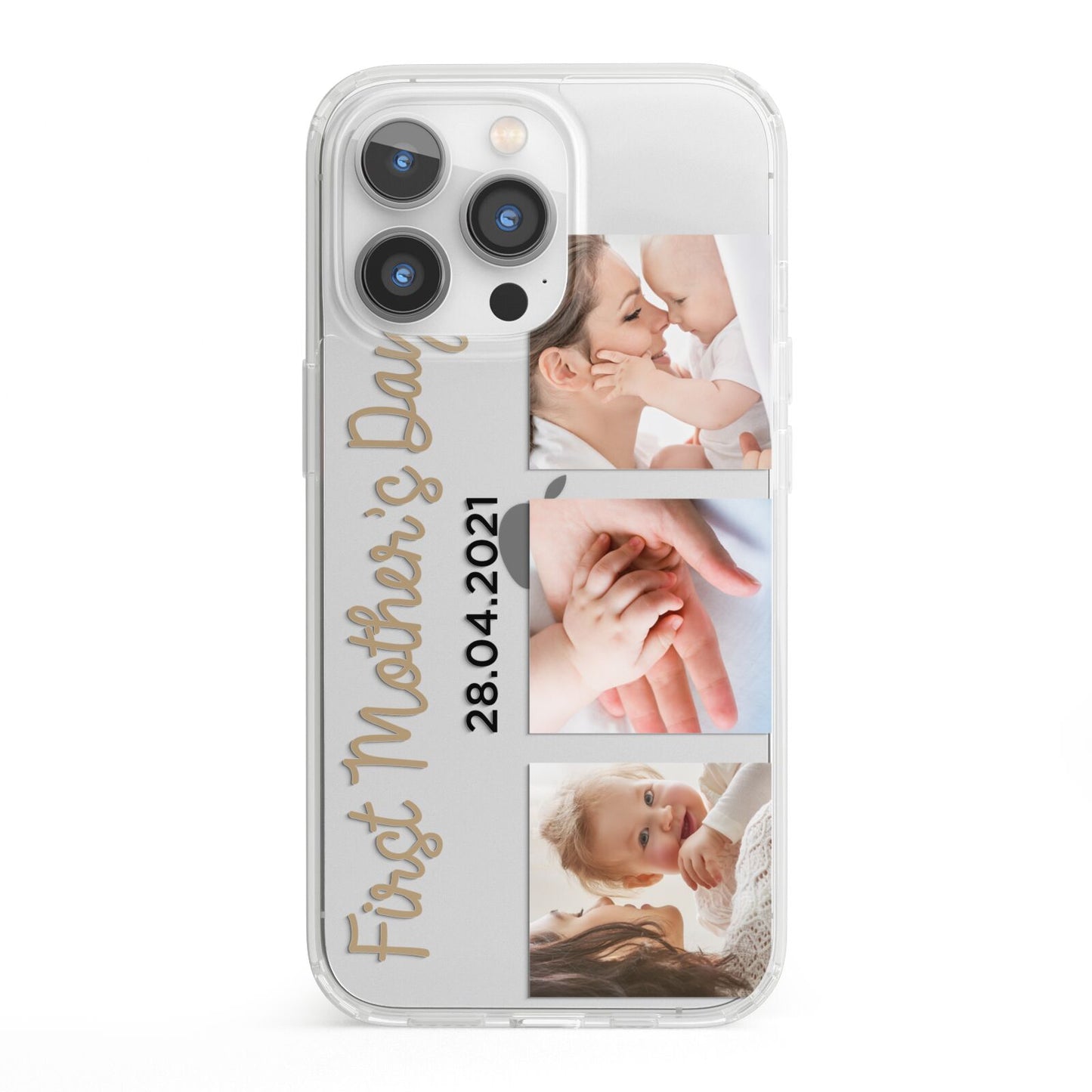 First Mothers Day Photo iPhone 13 Pro Clear Bumper Case